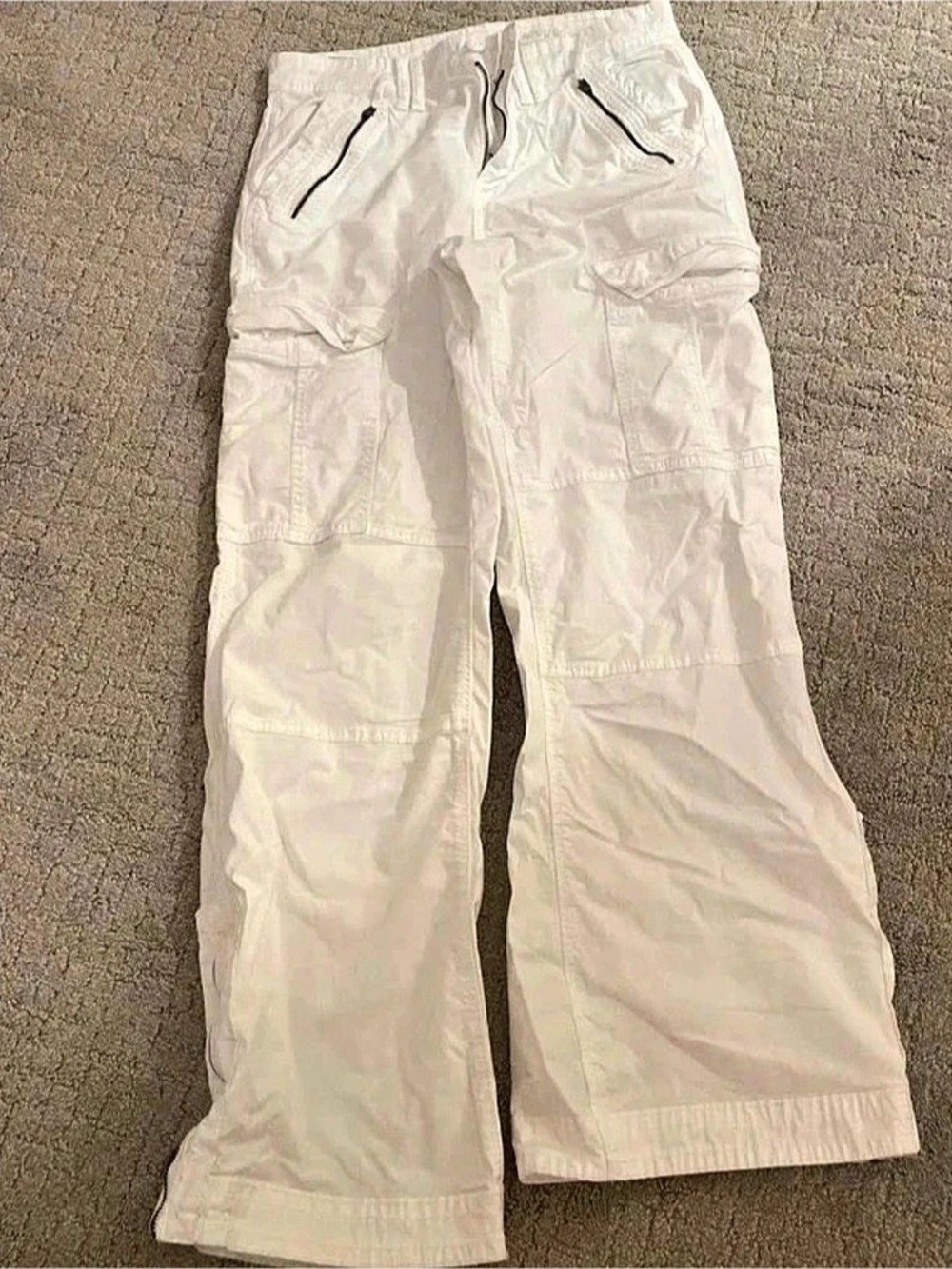 White American eagle Wide Leg Cargo Pants